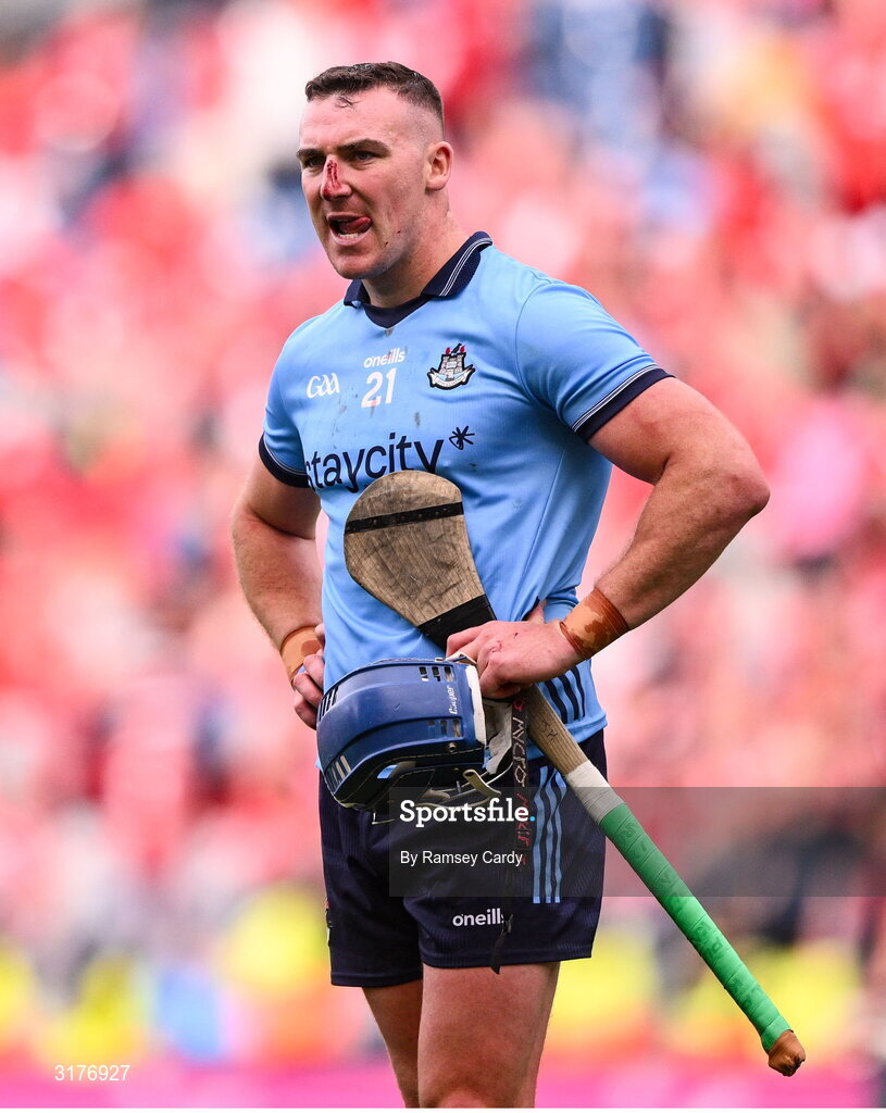 5 July 2025; John Hetherton of Dublin after his side's defeat in the GAA Hurling All-Ireland Senior Championship semi-final match between Cork and Dublin at Croke Park in Dublin. Photo by Ramsey Cardy/Sportsfile