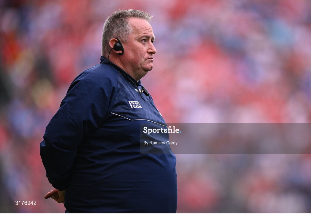 5 July 2025; Cork manager Pat Ryan during the GAA Hurling All-Ireland Senior Championship semi-final match between Cork and Dublin at Croke Park in Dublin. Photo by Ramsey Cardy/Sportsfile