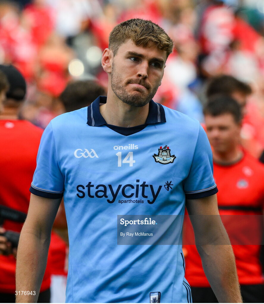 5 July 2025; Ronan Hayes of Dublin after the GAA Hurling All-Ireland Senior Championship semi-final match between Cork and Dublin at Croke Park in Dublin. Photo by Ray McManus/Sportsfile