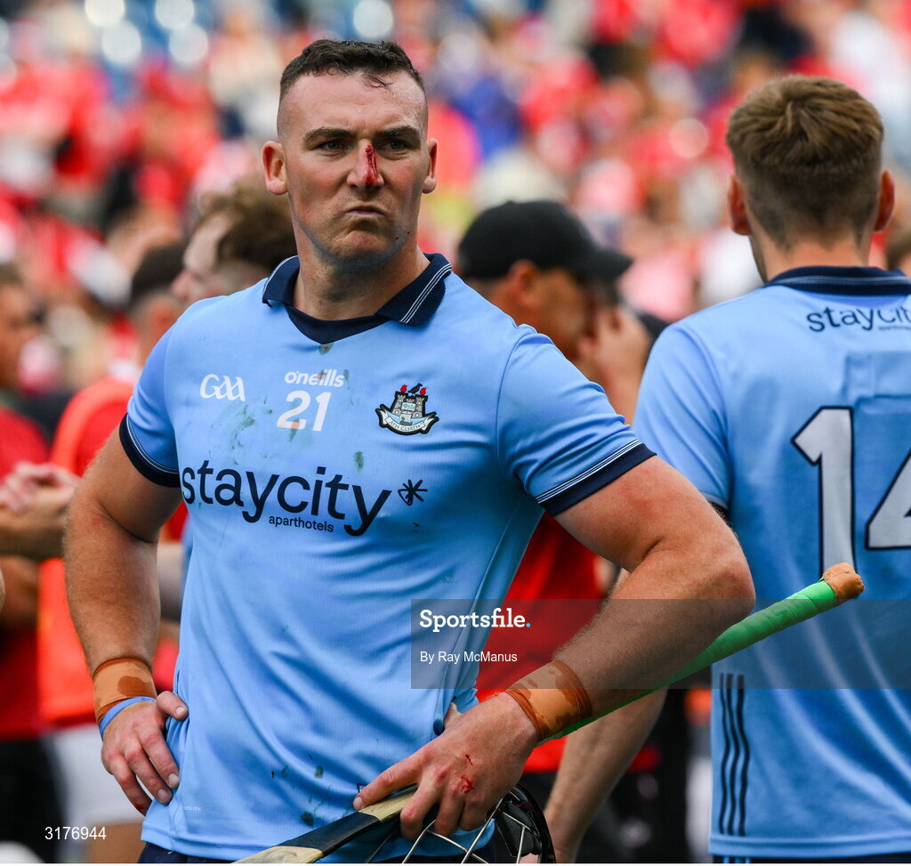5 July 2025; John Hetherton of Dublin after the GAA Hurling All-Ireland Senior Championship semi-final match between Cork and Dublin at Croke Park in Dublin. Photo by Ray McManus/Sportsfile