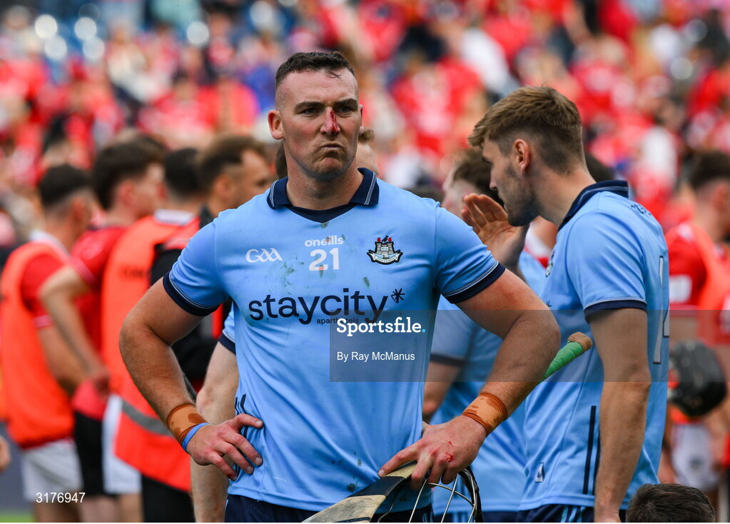 5 July 2025; John Hetherton of Dublin after the GAA Hurling All-Ireland Senior Championship semi-final match between Cork and Dublin at Croke Park in Dublin. Photo by Ray McManus/Sportsfile