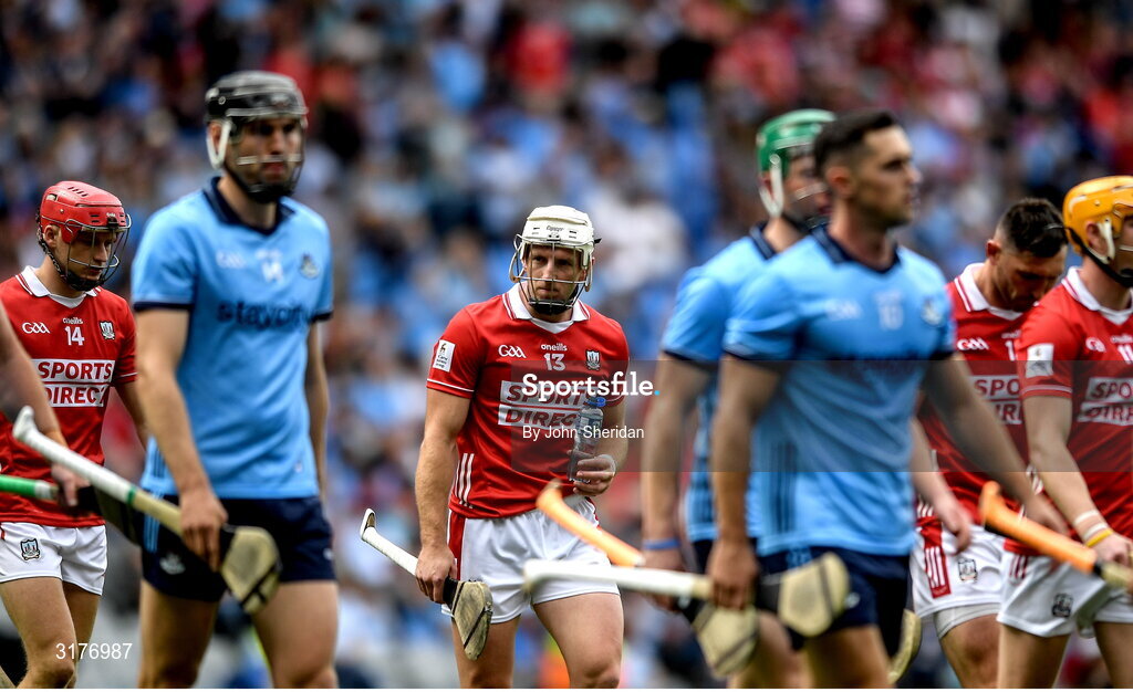 5 July 2025; Patrick Horgan of Cork during the parade before the GAA Hurling All-Ireland Senior Championship semi-final match between Cork and Dublin at Croke Park in Dublin. Photo by John Sheridan/Sportsfile