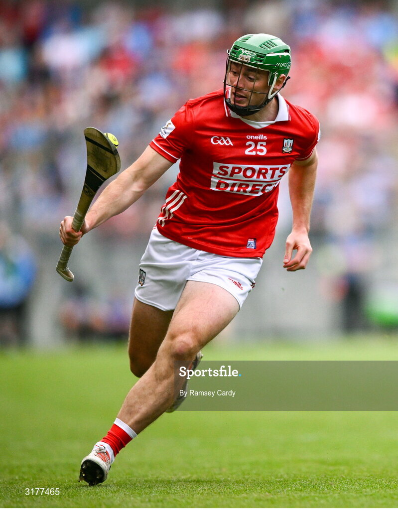 5 July 2025; Robbie O'Flynn of Cork during the GAA Hurling All-Ireland Senior Championship semi-final match between Cork and Dublin at Croke Park in Dublin. Photo by Ramsey Cardy/Sportsfile