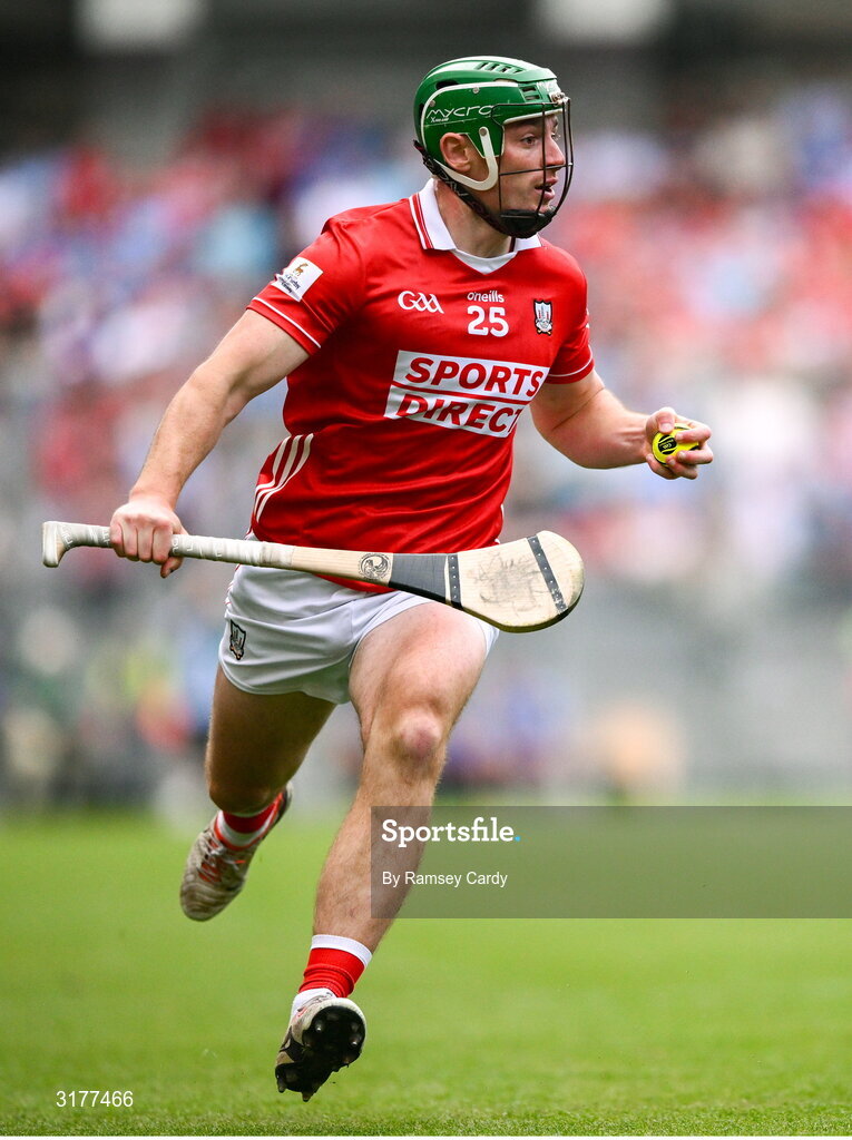 5 July 2025; Robbie O'Flynn of Cork during the GAA Hurling All-Ireland Senior Championship semi-final match between Cork and Dublin at Croke Park in Dublin. Photo by Ramsey Cardy/Sportsfile