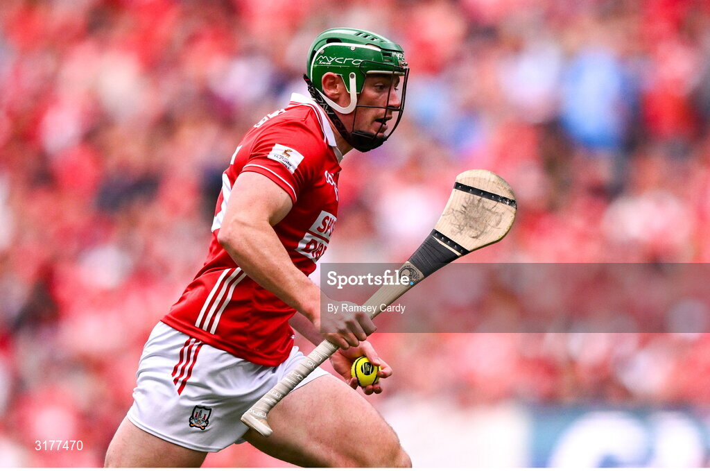 5 July 2025; Robbie O'Flynn of Cork during the GAA Hurling All-Ireland Senior Championship semi-final match between Cork and Dublin at Croke Park in Dublin. Photo by Ramsey Cardy/Sportsfile