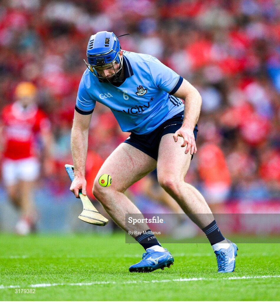 5 July 2025; Conor Burke of Dublin during the GAA Hurling All-Ireland Senior Championship semi-final match between Cork and Dublin at Croke Park in Dublin. Photo by Ray McManus/Sportsfile