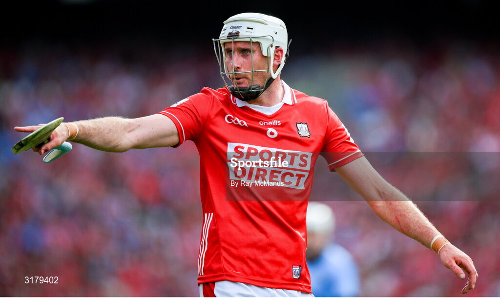 5 July 2025; Tim O'Mahony of Cork during the GAA Hurling All-Ireland Senior Championship semi-final match between Cork and Dublin at Croke Park in Dublin. Photo by Ray McManus/Sportsfile