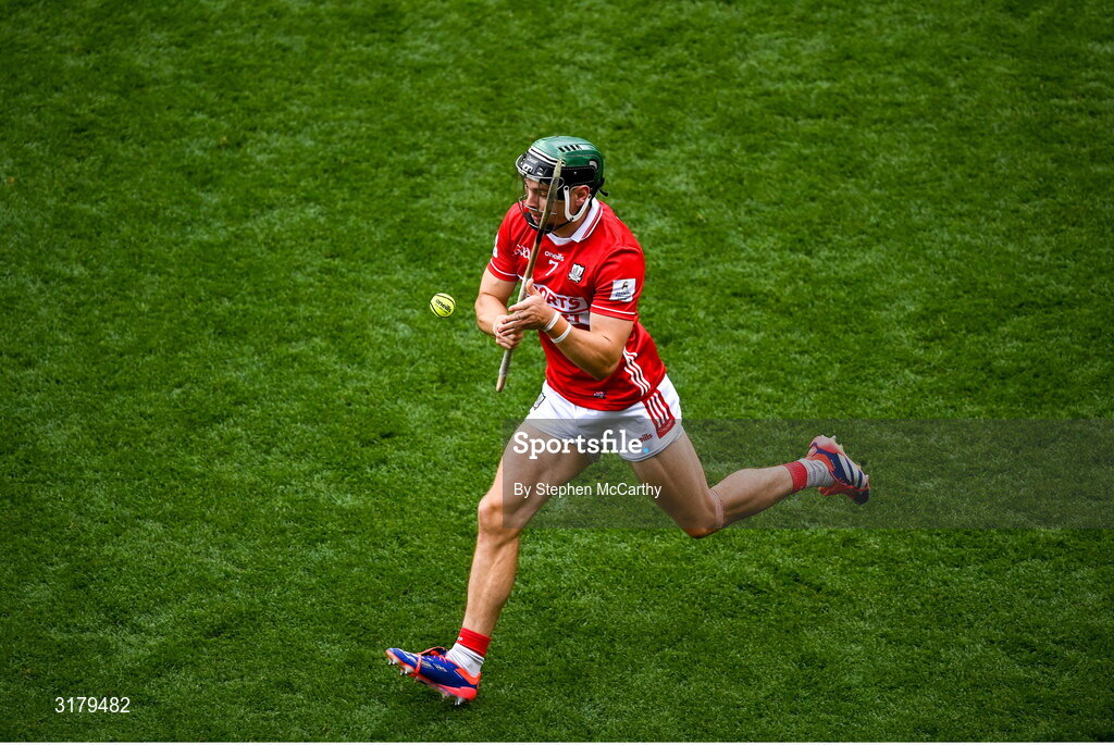 5 July 2025; Mark Coleman of Cork during the GAA Hurling All-Ireland Senior Championship semi-final match between Cork and Dublin at Croke Park in Dublin. Photo by Stephen McCarthy/Sportsfile