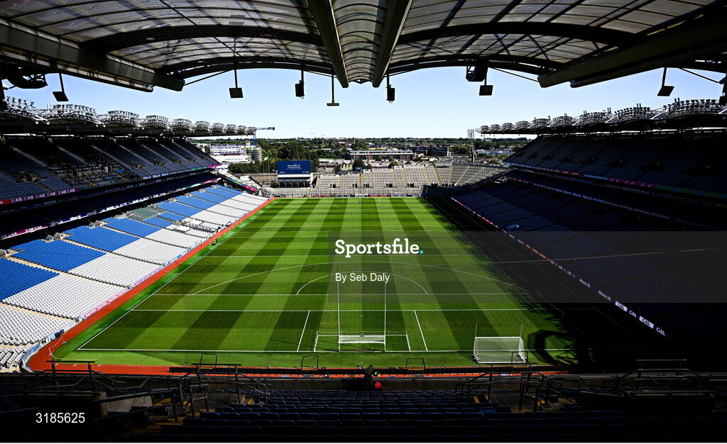 13 July 2025; A general view inside the stadium before the GAA Football All-Ireland Senior Championship semi-final match between Meath and Donegal at Croke Park in Dublin. Photo by Seb Daly/Sportsfile