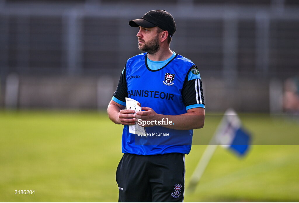 13 July 2025; Sligo manager Kieran Kilkenny during the TG4 All-Ireland Ladies Football Junior Championship semi-final match between Antrim and Sligo at St Tiernach’s Park in Clones, Monaghan. Photo by Ben McShane/Sportsfile