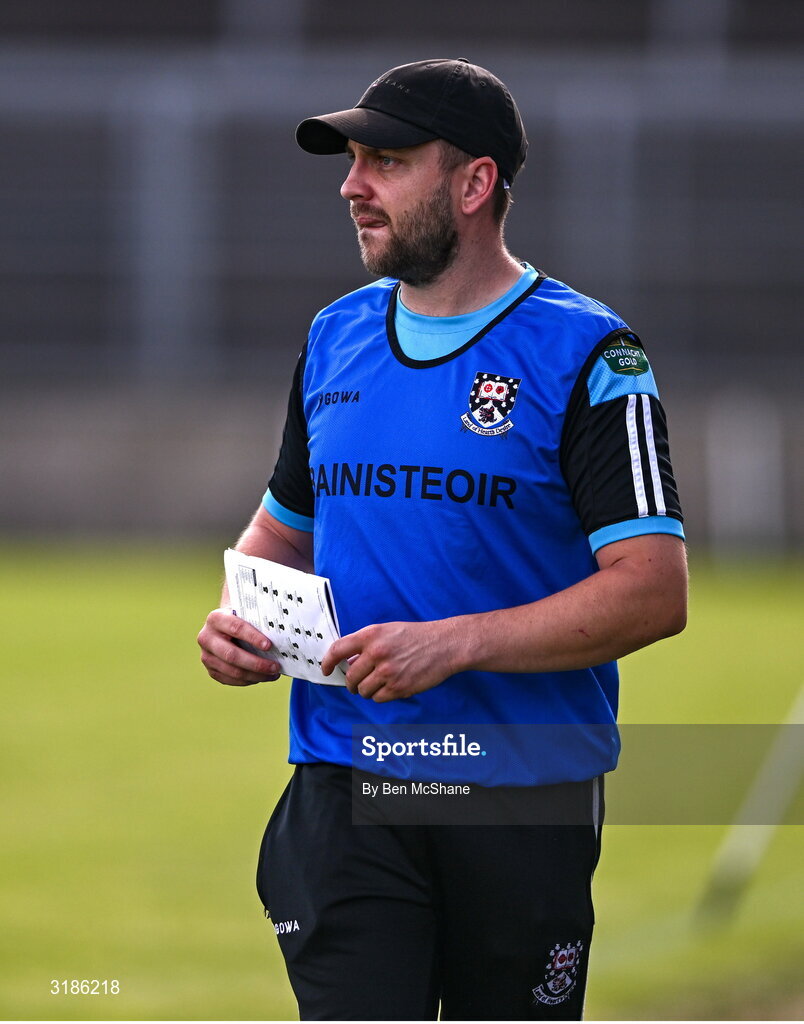 13 July 2025; Sligo manager Kieran Kilkenny during the TG4 All-Ireland Ladies Football Junior Championship semi-final match between Antrim and Sligo at St Tiernach’s Park in Clones, Monaghan. Photo by Ben McShane/Sportsfile