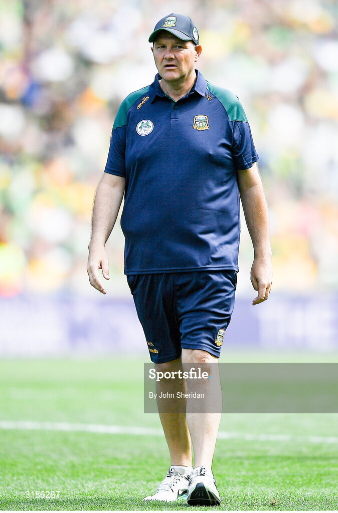 13 July 2025;  Meath manager Robbie Brennan before the GAA Football All-Ireland Senior Championship semi-final match between Meath and Donegal at Croke Park in Dublin. Photo by John Sheridan/Sportsfile