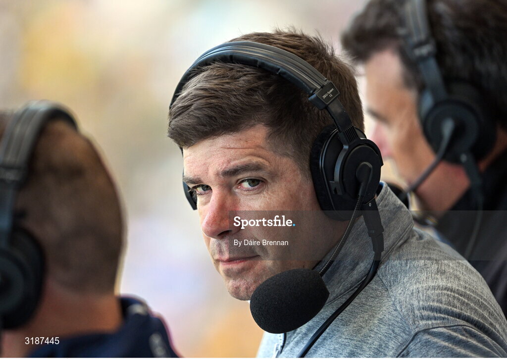 13 July 2025; Eamonn Fitzmaurice of RTÉ ahead of the GAA Football All-Ireland Senior Championship semi-final match between Meath and Donegal at Croke Park in Dublin. Photo by Daire Brennan/Sportsfile