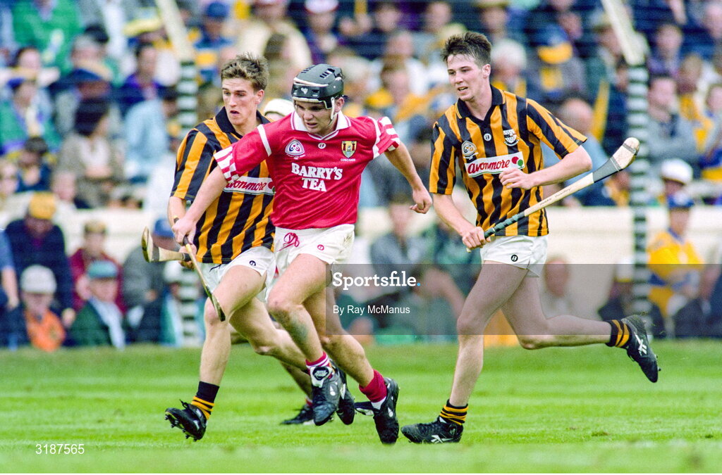 3 September 1995; Pat Mullaney of Cork in action during the All-Ireland Minor Hurling Championship Final match between Kilkenny and Cork at Croke Park in Dublin. Photo by Ray McManus/Sportsfile