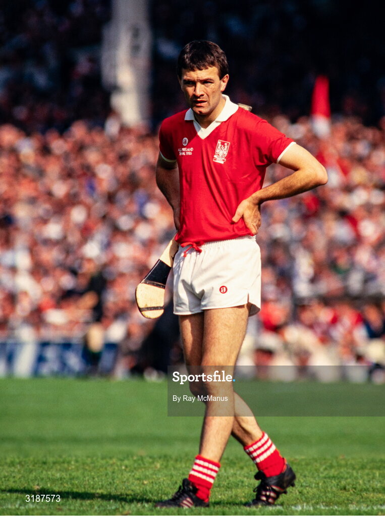 7 September 1986; Jimmy Barry Murphy of Cork during the All Ireland Senior Hurling Championship Final match between Cork and Galway at Croke Park, Dublin. Photo by Ray McManus/Sportsfile