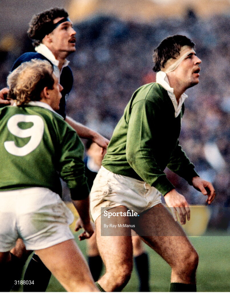 2 February 1985; Donal Lenihan of Ireland during the Five Nations Championship match between Scotland and Ireland at Murrayfield in Edinburgh, Scotland. Photo by Ray McManus/Sportsfile