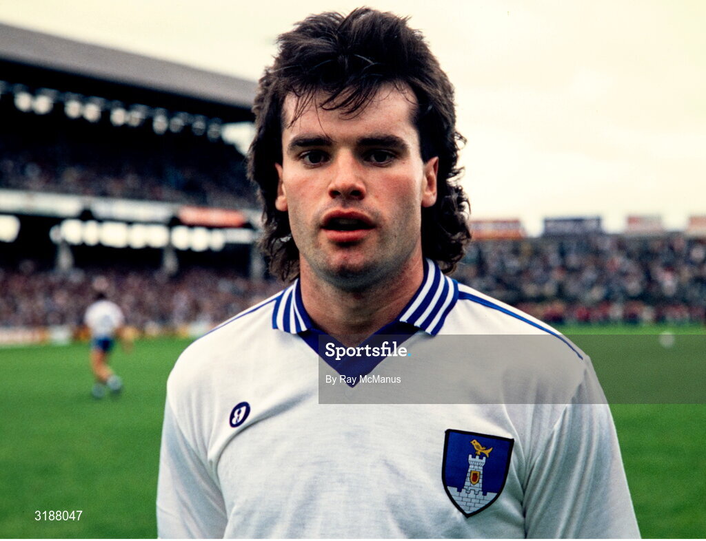 14 August 1988; Stefan White of Monaghan before the All-Ireland Senior Football Championship Semi-Final match between Cork and Monaghan at Croke Park, Dublin. Photo by Ray McManus/Sportsfile