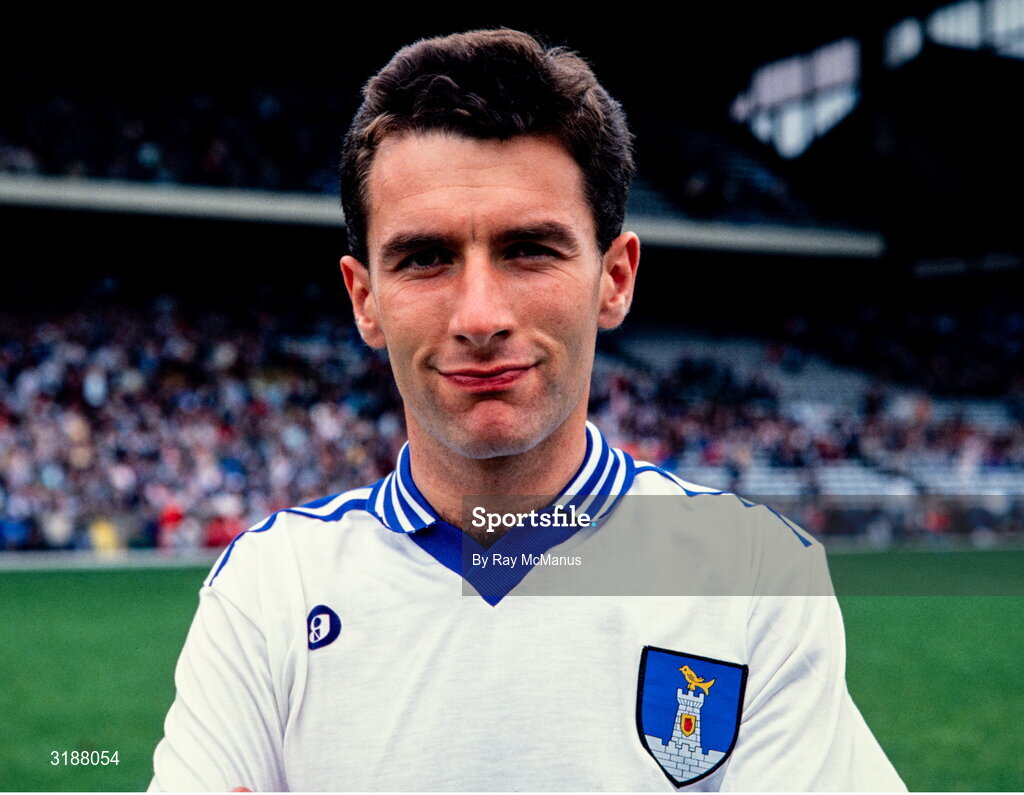 14 August 1988; David Byrne of Monaghan before the All-Ireland Senior Football Championship Semi-Final match between Cork and Monaghan at Croke Park, Dublin. Photo by Ray McManus/Sportsfile