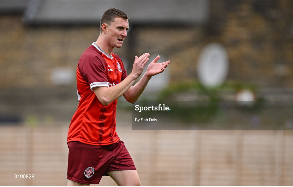 18 July 2025; Stephen Nolan of Killester Donnycarney during the Sports Direct Men’s FAI Cup second round match between Killester Donnycarney and Bohemians at Dalymount Park in Dublin. Photo by Seb Daly/Sportsfile