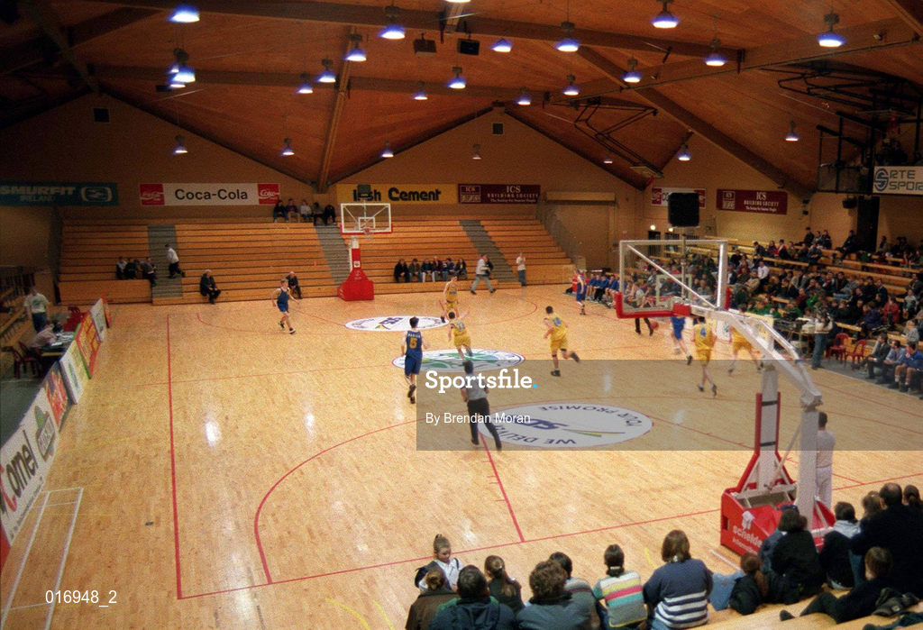 28 January 1996; A general view of an under-age game ahead of the Sprite Senior Men's National Cup Final between Chambourcy Ballina and Star of the Sea at the National Basketball Arena in Tallaght, Dublin. Photo By Brendan Moran/Sportsfile.