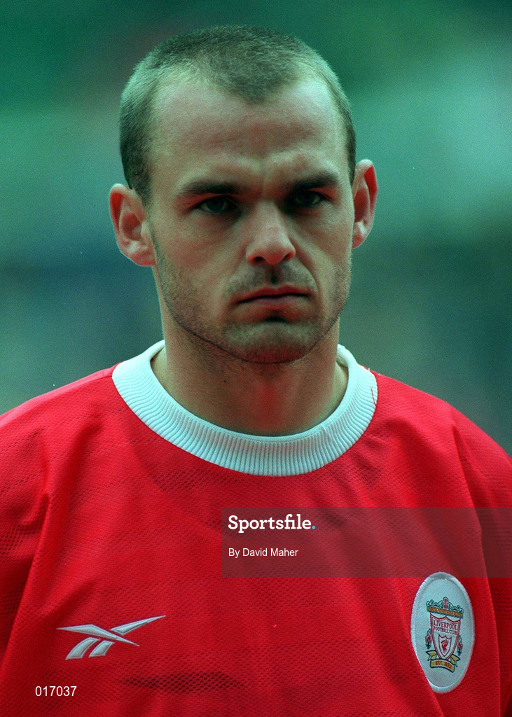 31 July 1998; Danny Murphy of Liverpool during the Carlsberg Trophy match between St Patrick's Athletic and Liverpool at Lansdowne Road in Dublin. Photo by David Maher/Sportsfile