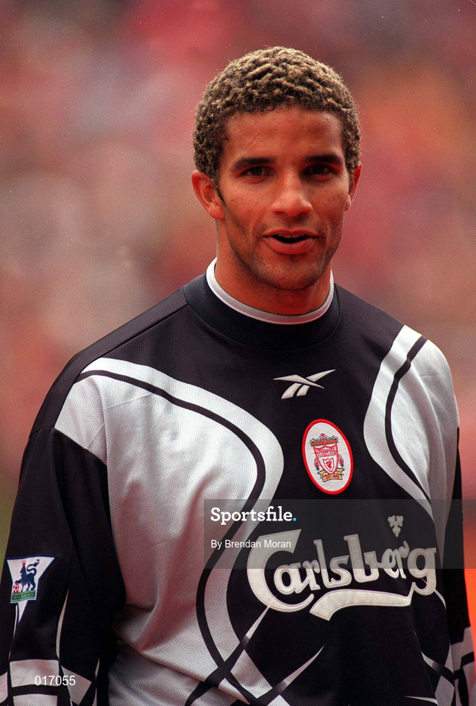 31 July 1998; David James of Liverpool during the Carlsberg Trophy match between St Patrick's Athletic and Liverpool at Lansdowne Road in Dublin. Photo by Brendan Moran/Sportsfile