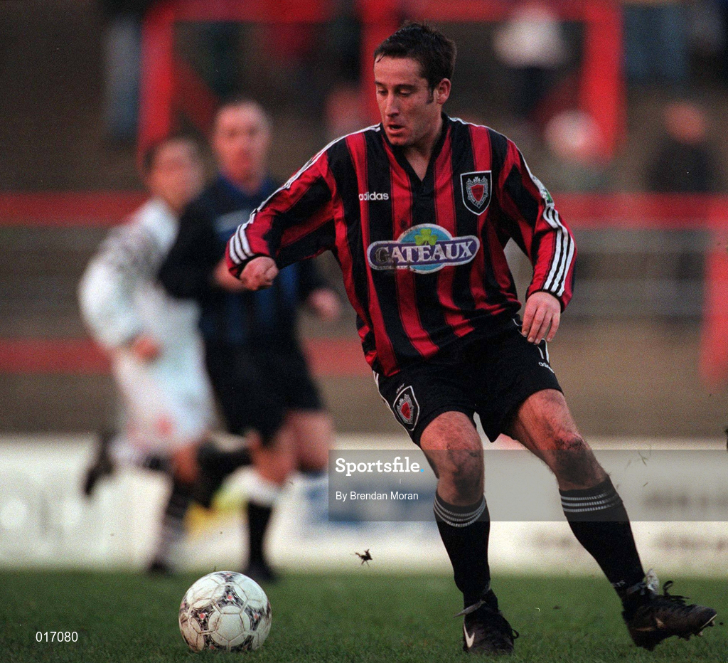14 December 1997; Derek McGrath of Bohemians during the Bord Gáis National League Premier Division match between Bohemians and Dundalk at Dalymount Park in Dublin. Photo by Brendan Moran/Sportsfile.