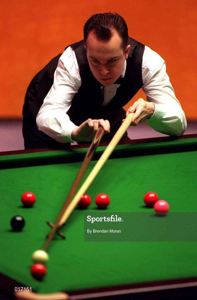 26 March 1998; Fergal O'Brien during the Benson and Hedges Irish Masters Snooker Quarter-Final between Ken Doherty and Fergal O'Brien at Goffs in Kill, Kildare. Photo by Brendan Moran/Sportsfile