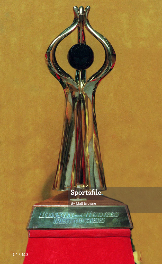 26 March 1998; A general view of the Irish Masters Trophy on Day 3 of the Benson and Hedges Irish Masters Snooker in Kill, Kildare. Photo by Matt Browne/Sportsfile