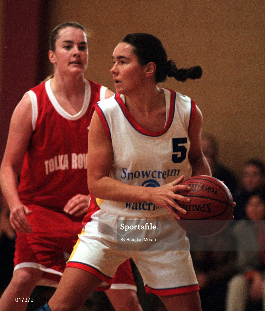 26 October 1997; Jillian Hayes of Wildcats during the ESB Women's Basketball League match between Tolka Rovers and Wildcats at Tolka Rovers Basketball Club in Dublin. Photo By Brendan Moran/Sportsfile.