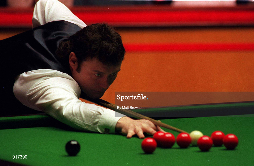 24 March 1998; Jimmy White during his Round 1 match against Ronnie O'Sullivan of England on Day 1 of the Benson and Hedges Irish Masters Snooker at Goffs in Kill, Kildare. Photo by Matt Browne/Sportsfile