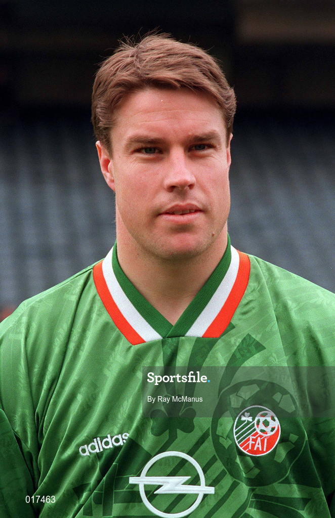 23 March 1994; Sean McCarthy of Republic of Ireland ahead of an International Friendly match between Republic of Ireland and Russia at Lansdowne Road in Dublin. Photo by Ray McManus/Sportsfile.