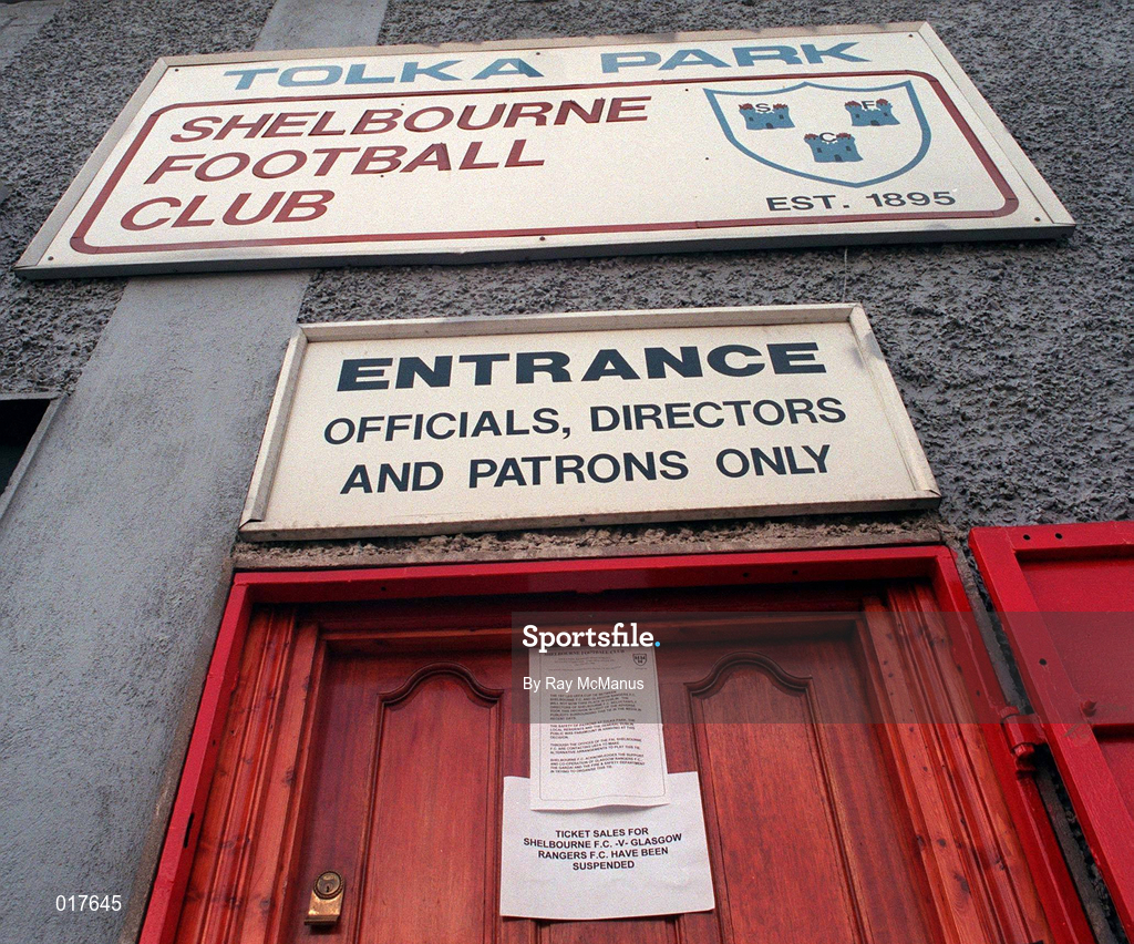 15 July 1998; A general view of a press release at Shelbourne FC regarding the UEFA Cup Tie 1st Leg with Rangers which was due to be played at Tolka Park in Dublin. Photo by Ray McManus/Sportsfile.