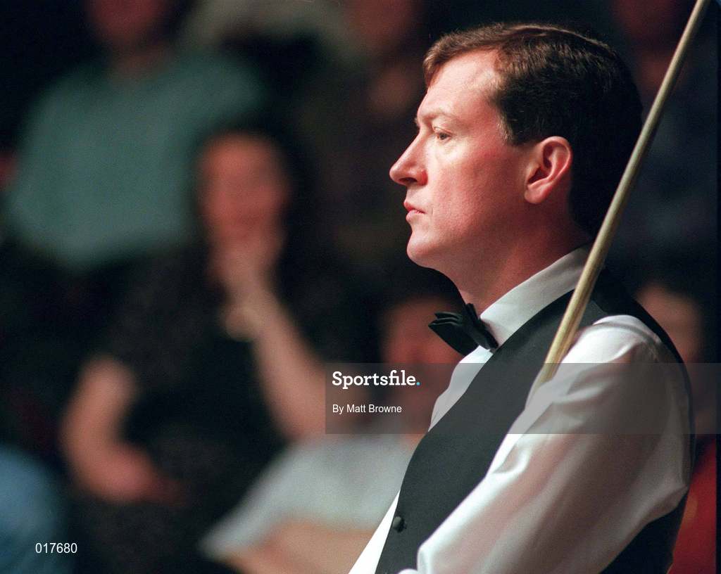 26 March 1998; Steve Davis during the Benson and Hedges Irish Masters Snooker Quarter-Final between John Higgins and Steve Davis at Goffs in Kill, Kildare. Photo by Matt Browne/Sportsfile