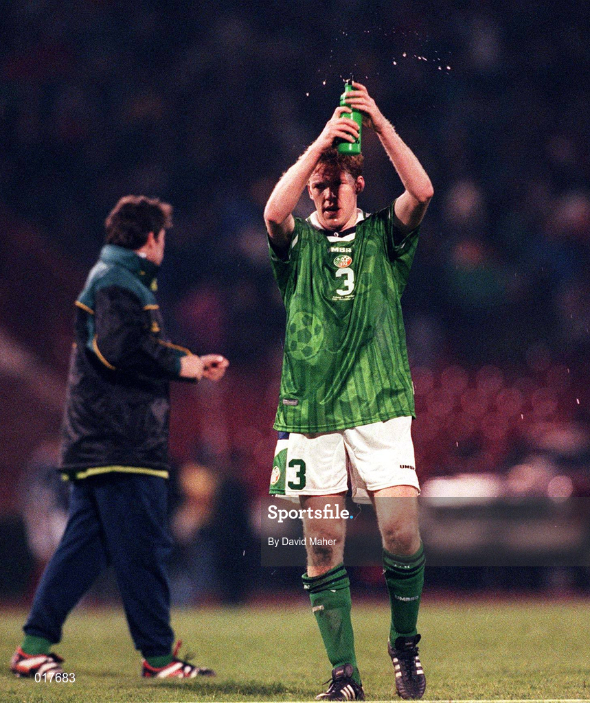 18 November 1998; Steve Staunton of Republic of Ireland following the UEFA Euro 2000 Group 8 Qualifier between Yugoslavia and Republic of Ireland at the Red Star Stadium, in Belgrade, Yugoslavia. Photo by David Maher/Sportsfile