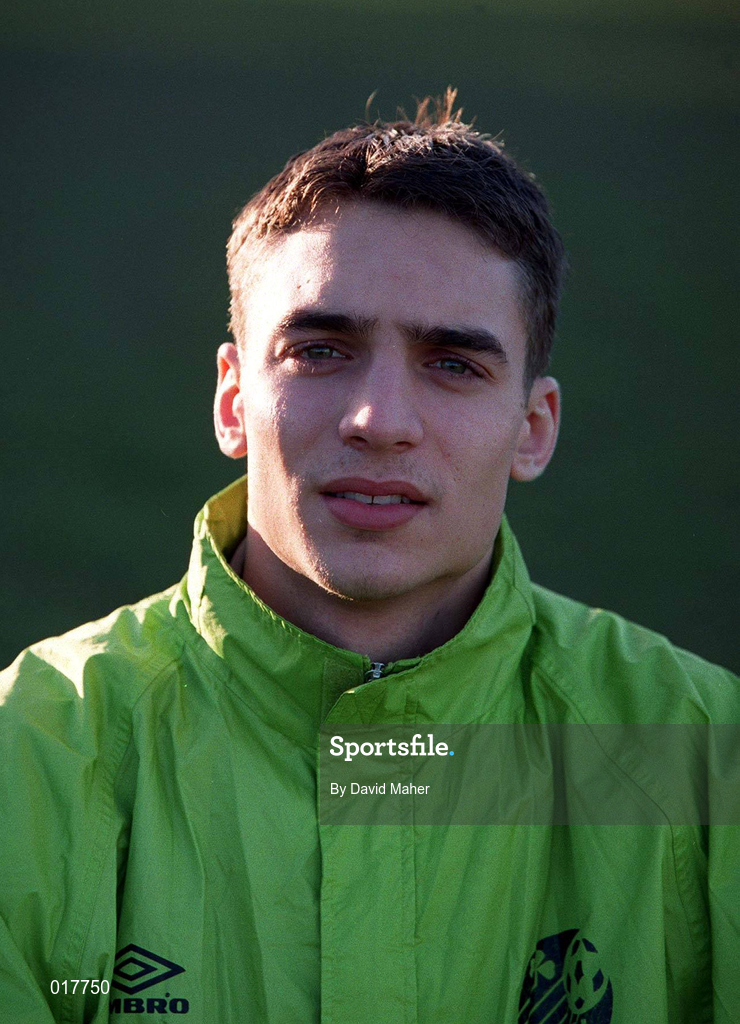 21 January 1999; Wesdie Abdelaziz during a Republic of Ireland U17's training session at St. Fintans School in Sutton, Dublin. Photo by David Maher/Sportsfile