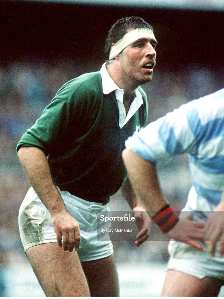 27 October 1990; Donal Lenihan of Ireland during the International Friendly match between Ireland and Argentina at Lansdowne Road, Dublin. Photo by Ray McManus/Sportsfile