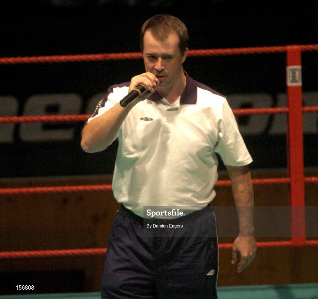 25 September 2004; George Barmby, Promoter. Charity boxing match, Jonathan Magee v Quentin Hann, National Stadium, Dublin. Picture credit; Damien Eagers / SPORTSFILE