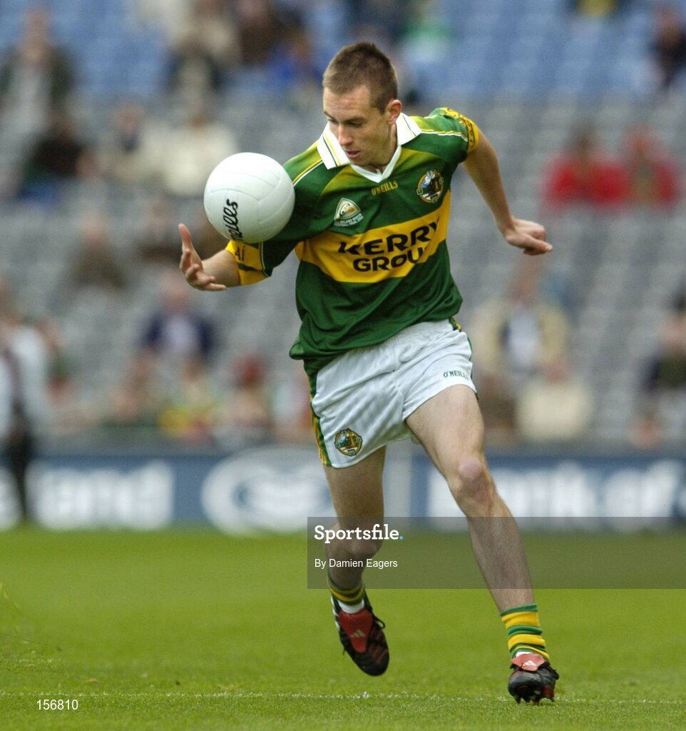 26 September 2004; Michael O'Donoghue, Kerry. All-Ireland Minor Football Championship Final, Kerry v Tyrone, Croke Park, Dublin. Picture credit; Damien Eagers / SPORTSFILE *** Local Caption *** Any photograph taken by SPORTSFILE during, or in connection with, the 2004 All-Ireland Minor  Football Final which displays GAA logos or contains an image or part of an image of any GAA intellectual property, or, which contains images of a GAA player/players in their playing uniforms, may only be used for editorial and non-advertising purposes.  Use of photographs for advertising, as posters or for purchase separately is strictly prohibited unless prior written approval has been obtained from the Gaelic Athletic Association.
