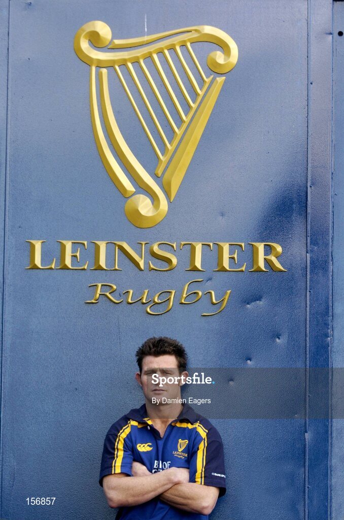 30 September 2004; David Holwell after a press conference announcing his signing for Leinster. Old Belvedere, Dublin. Picture credit; Damien Eagers / SPORTSFILE