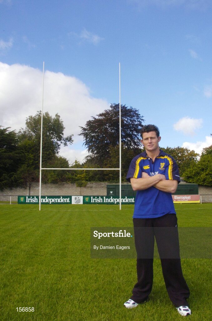 30 September 2004; David Holwell pictured after a press conference announcing his signing for Leinster. Old Belvedere, Dublin. Picture credit; Damien Eagers / SPORTSFILE