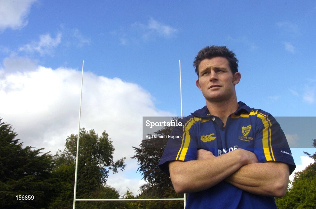 30 September 2004; David Holwell pictured after a press conference announcing his signing for Leinster. Old Belvedere, Dublin. Picture credit; Damien Eagers / SPORTSFILE