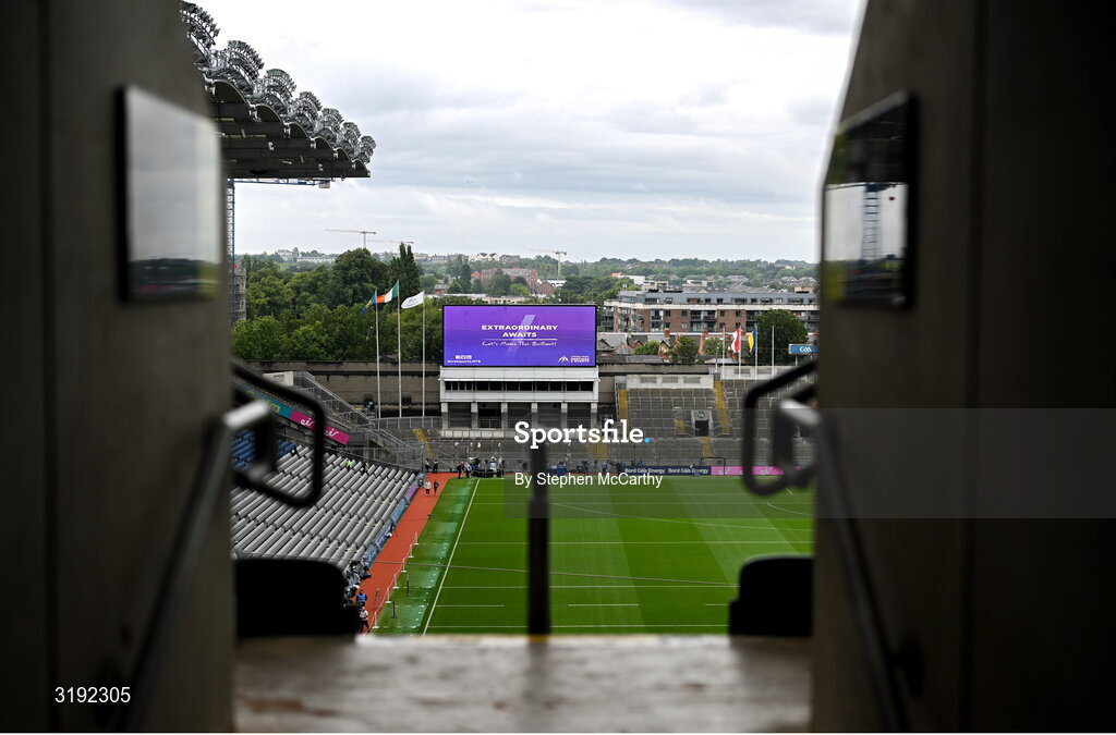 20 July 2025; A general view of Croke Park Stadium before the GAA Hurling All-Ireland Senior Championship final match between Cork and Tipperary at Croke Park in Dublin. Photo by Stephen McCarthy/Sportsfile