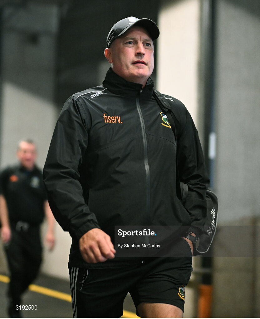 20 July 2025; Tipperary manager Liam Cahill arrives before the GAA Hurling All-Ireland Senior Championship final match between Cork and Tipperary at Croke Park in Dublin. Photo by Stephen McCarthy/Sportsfile