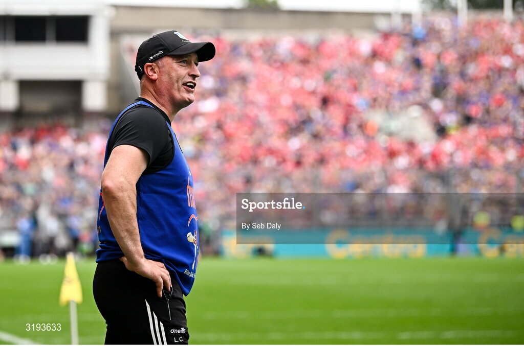 20 July 2025; Tipperary manager Liam Cahill during the GAA Hurling All-Ireland Senior Championship final match between Cork and Tipperary at Croke Park in Dublin. Photo by Seb Daly/Sportsfile