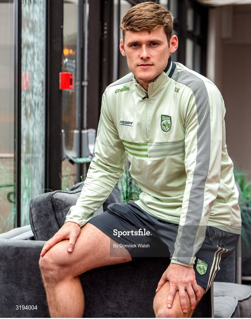 19 July 2025; Gavin White poses for a portrait during the Kerry GAA Football All-Ireland Senior Final Media Conference at the Gleneagle Hotel in Killarney, Kerry. Photo by Domnick Walsh/Sportsfile