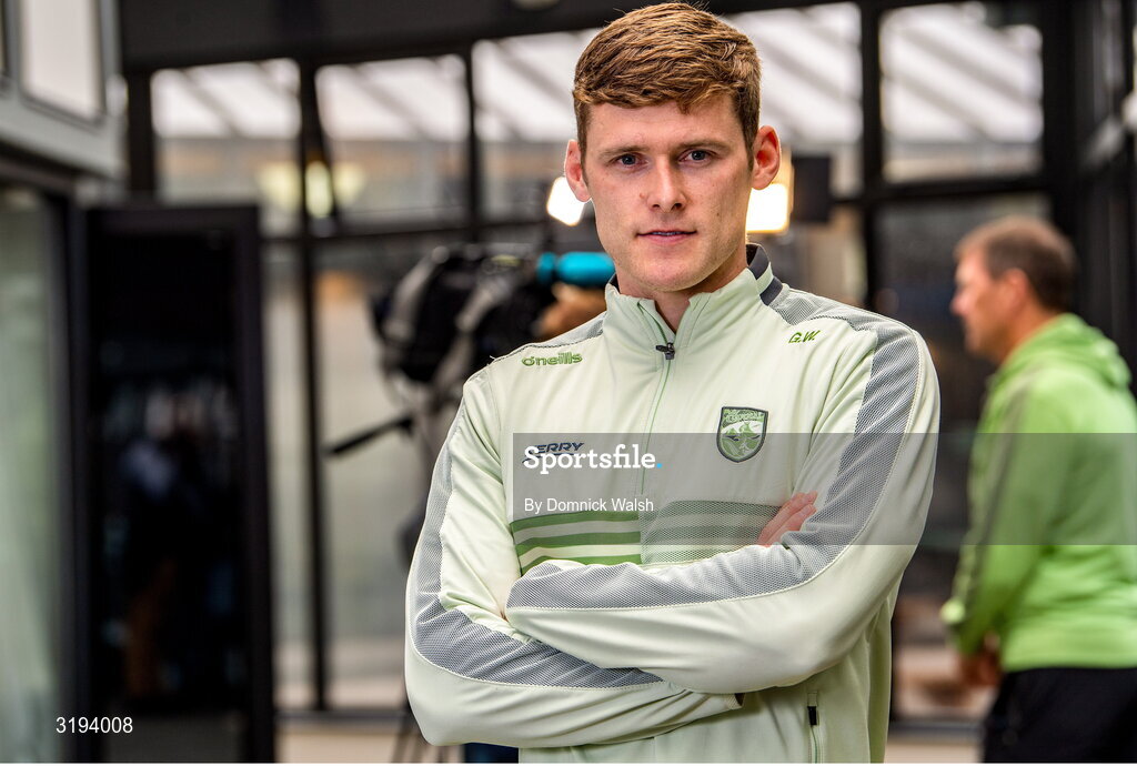 19 July 2025; Gavin White poses for a portrait during the Kerry GAA Football All-Ireland Senior Final Media Conference at the Gleneagle Hotel in Killarney, Kerry. Photo by Domnick Walsh/Sportsfile