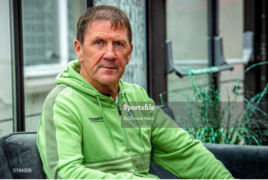 19 July 2025; Manager Jack O'Connor poses for a portrait during the Kerry GAA Football All-Ireland Senior Final Media Conference at the Gleneagle Hotel in Killarney, Kerry. Photo by Domnick Walsh/Sportsfile