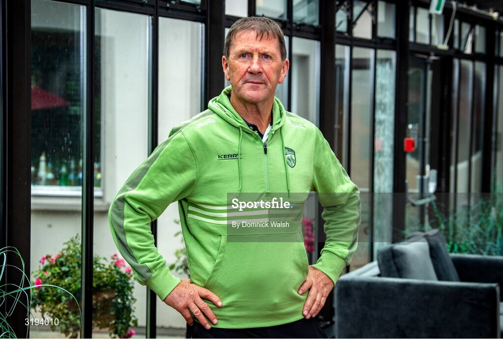 19 July 2025; Manager Jack O'Connor poses for a portrait during the Kerry GAA Football All-Ireland Senior Final Media Conference at the Gleneagle Hotel in Killarney, Kerry. Photo by Domnick Walsh/Sportsfile