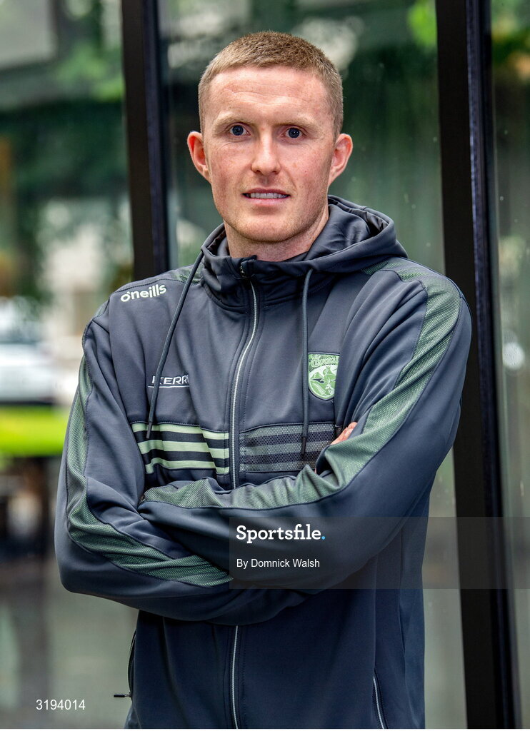 19 July 2025; Jason Foley poses for a portrait during the Kerry GAA Football All-Ireland Senior Final Media Conference at the Gleneagle Hotel in Killarney, Kerry. Photo by Domnick Walsh/Sportsfile